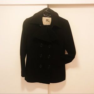 Black Burberry Peacoat